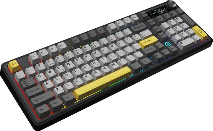 Клавіатура бездротова Ajazz AK980 V2 Maillard Switch Чорний (AK980-V2-M-BGY) - изображение 5