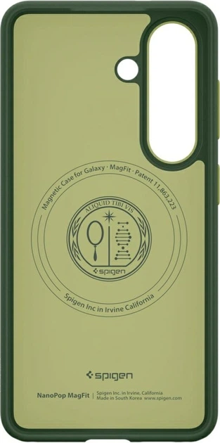 Etui plecki Spigen Nano Pog Mag MagSafe do Samsung Galaxy S26 Avo Green (ACS11067) - obraz 4