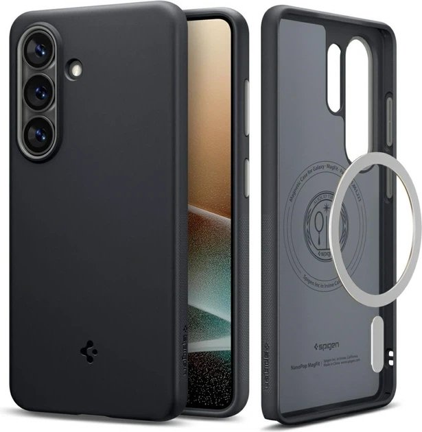 Чохол Spigen Nano Pog Mag MagSafe для Samsung Galaxy S26 Ultra Black Sesame (ACS11038) - зображення 2