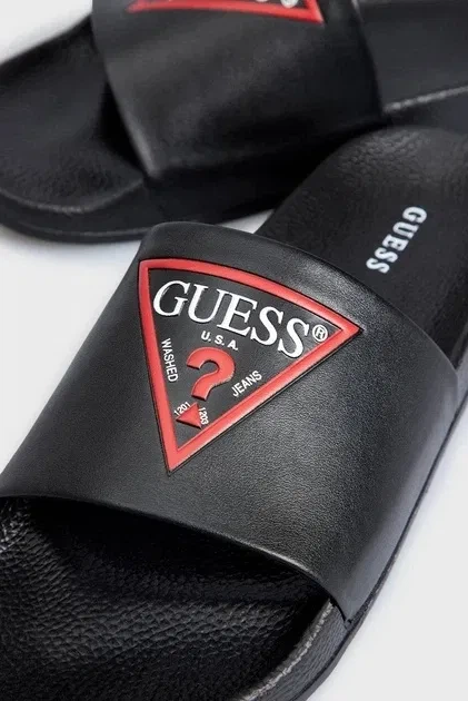 Мужские шлепанцы Guess 40р., черные, 25.4 см - Фото 2 Мужские шлепанцы Guess 40р., черные, 25.4 см - изображение 2