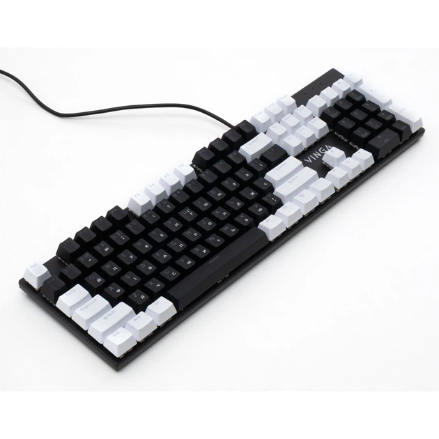 Клавиатура Vinga KBGM-095 LED Orange Switch USB White/Black (KBGM-095Y White/Black) - изображение 6