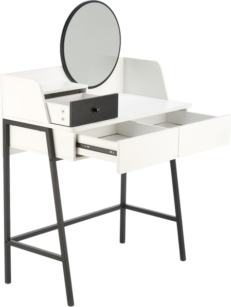 Toaletka Halmar Agnes Biało-czarna (V-CH-AGNES-KONSOLKA) - obraz 2