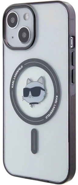 Панель Karl Lagerfeld IML Choupette's Head MagSafe для Apple iPhone 15 Transparent (3666339162030) - зображення 2