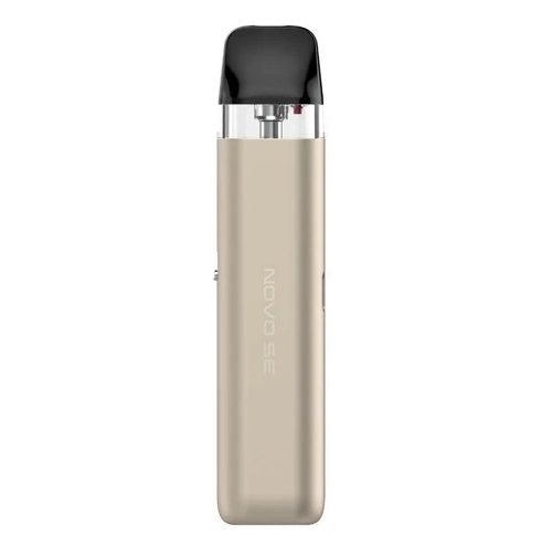 Многоразовая Pod система Smok Novo Eco Pale Gold 1000 мАч электронная сигарета Смок Ново алюминиевый сплав до 30 Вт золотая - изображение 4
