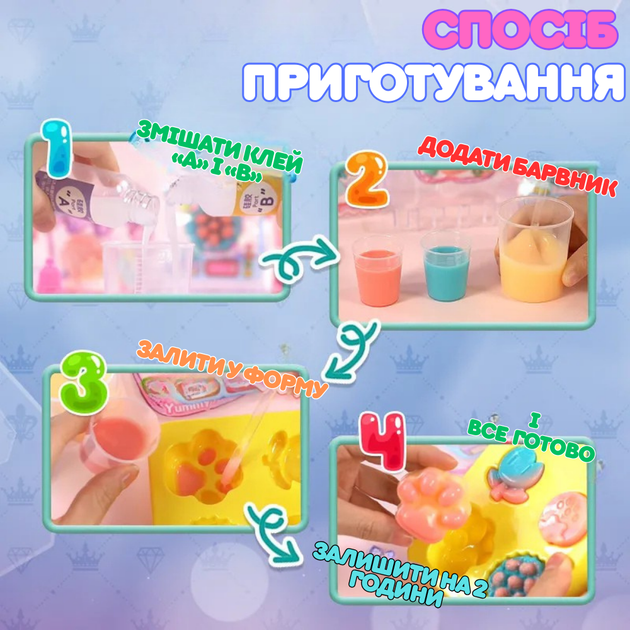 Творческий набор для изготовления сквишей антистресов кавычки Таба своими руками 6 штук (JDT-0849203) - изображение 4