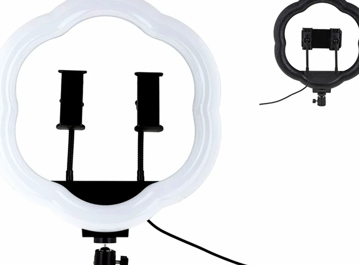Лампа Fill light 36 см черная USB светодиодная с держателями для смартфона модель LC-368 Flower Type - изображение 2