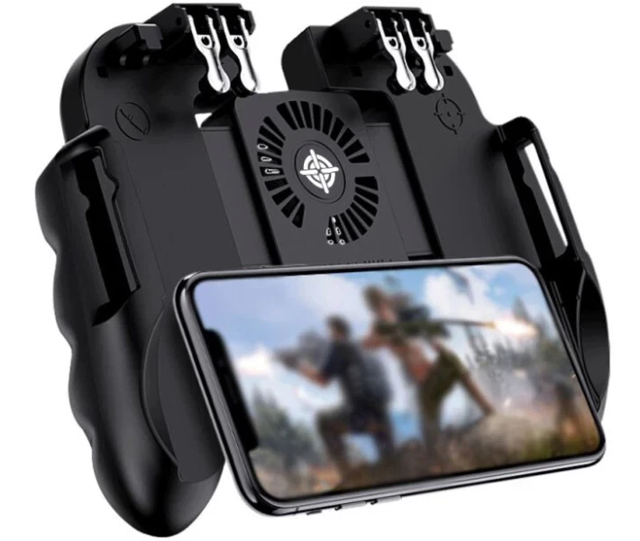Геймпад H5.0 Battery черный Micro-USB с триггерами для Android iOS с кулером и насадками - Фото 3 Геймпад H5.0 Battery черный Micro-USB с триггерами для Android iOS с кулером и насадками - изображение 3