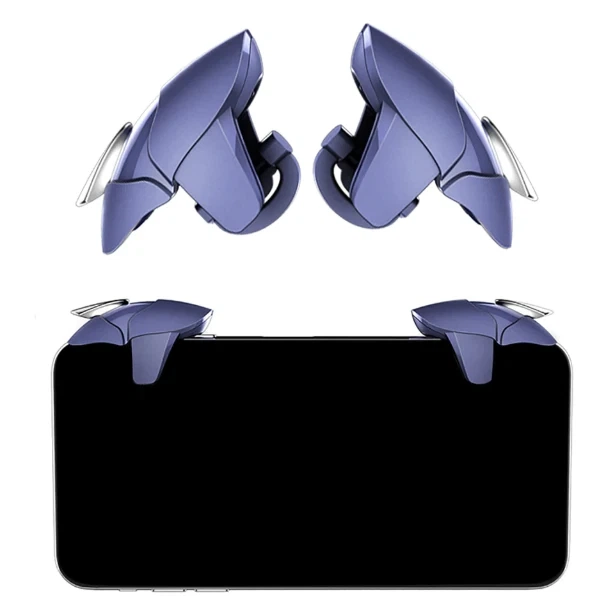 Геймпад триггер Blue Shark синий пластик для смартфонов 4.5-6.0 дюймов комплект 2 триггера - изображение 4