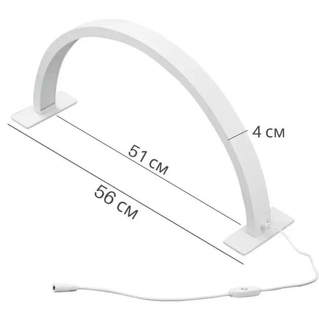 Настольная LED лампа Moon FX321 50 Вт 640 мм белый для маникюра и визажа - изображение 7