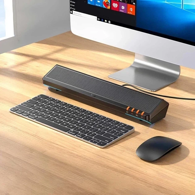 Компьютерная колонка Hoco BS66 Smooth 6Вт USB Type-C Bluetooth 5.4 черный пластик для музыки и игр - Фото 5 Компьютерная колонка Hoco BS66 Smooth 6Вт USB Type-C Bluetooth 5.4 черный пластик для музыки и игр - зображення 5