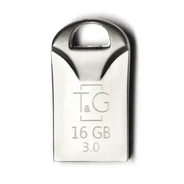 Флешка USB 16GB металл компактная для хранения данных T&G Metal 107 стальной - изображение 5