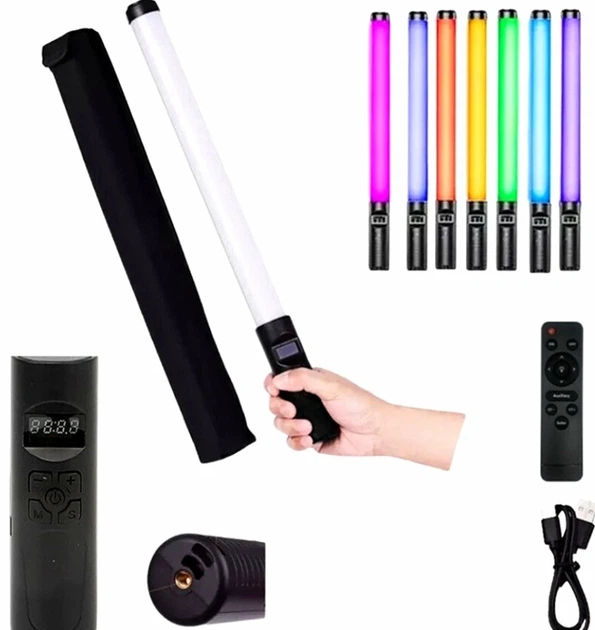 Лампа RGB LED 50 см Черный Винт 1.4" Универсальный Для видеорегистраторов - изображение 2
