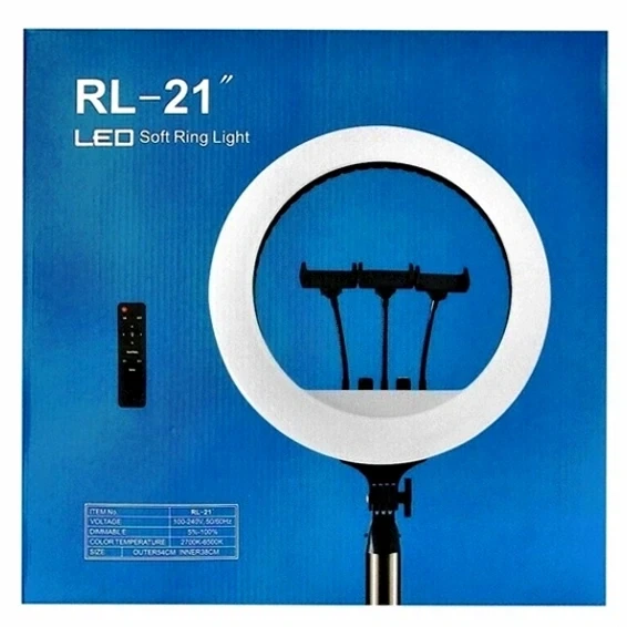Лампа Fill Light 45 см черная 3200-5500K с креплением для смартфона и фотоаппарата - изображение 2