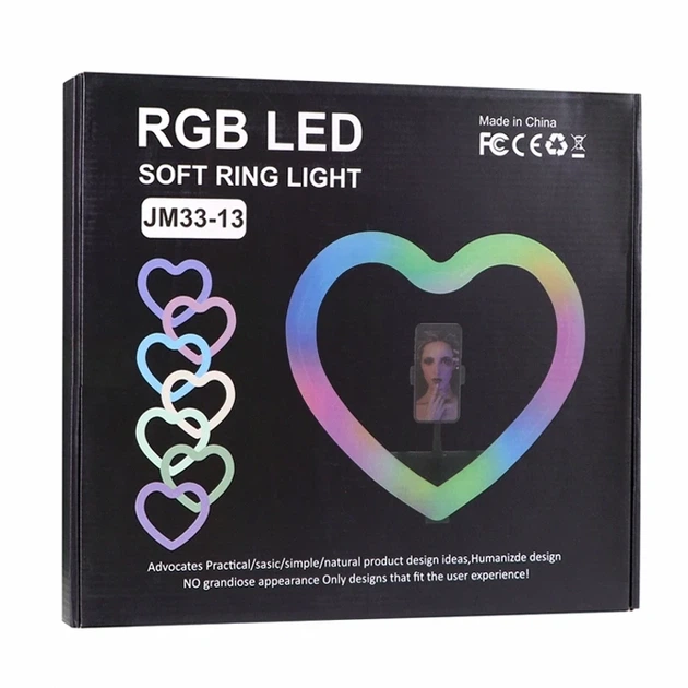 Лампа RGB 33см 3200-5600К USB черный для фото и видео JM33-13 - изображение 2