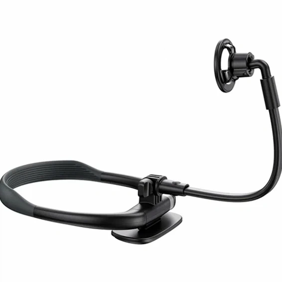 Магнитный держатель на шею 360г черно-серый ABS пластик для смартфонов модель XO C156 - изображение 2