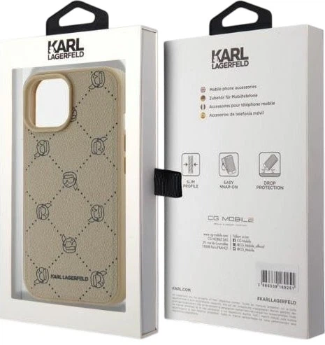 Панель Karl Lagerfeld Magsafe Karl Head для Apple iPhone 15 Beige (3666339252786) - зображення 4