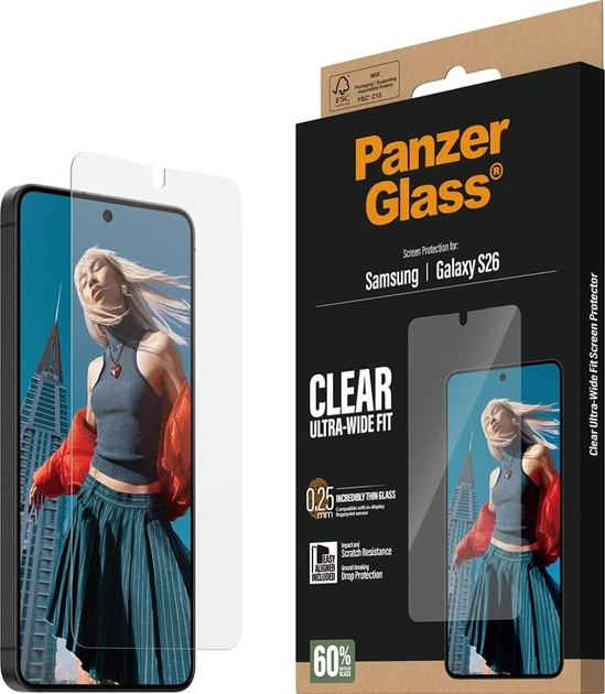 Szkło hartowane Panzer Glass Ultra-Wide Fit EasyAligner do Samsung Galaxy S26 (PG34506) - obraz 5