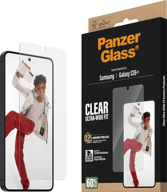 Szkło hartowane Panzer Glass Ultra-Wide Fit EasyAligner do Samsung Galaxy S26 Plus (PG64161) - obraz 5