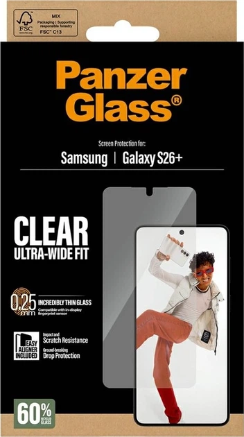Szkło hartowane Panzer Glass Ultra-Wide Fit EasyAligner do Samsung Galaxy S26 Plus (PG64161) - obraz 6