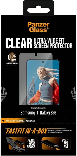 Szkło hartowane Panzer Glass Ultra-Wide Fit FastFit do Samsung Galaxy S26 (PG17676) - obraz 6