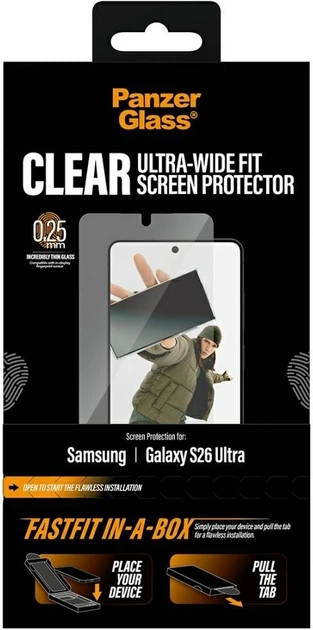 Szkło hartowane Panzer Glass Ultra-Wide Fit FastFit do Samsung Galaxy S26 Ultra (PG56378) - obraz 6