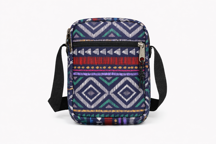 Сумка через плече Eastpak The One 008 у синьому(з візерунком) кольорі. - Фото 2 Сумка через плече Eastpak The One 008 у синьому(з візерунком) кольорі. - зображення 2