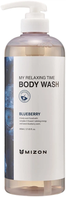 Żel pod prysznic Mizon My Relaxing Time Blueberry nawilżający 800 ml (8809132968941) - obraz 1