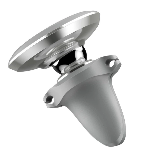 Магнитный автодержатель Baseus Magnetic Car Mount with Cable Clip (Air Vent Version). Silver - изображение 3