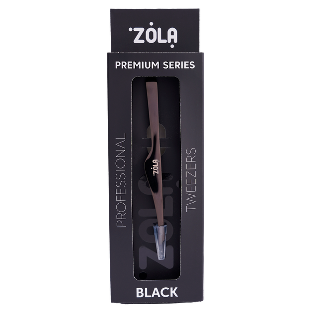 Пинцет для бровей профессиональный премиум серия Zola black черный - Фото 2 Пинцет для бровей профессиональный премиум серия Zola black черный - изображение 2
