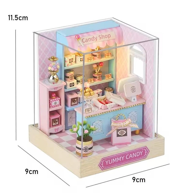 Конструктор 3D Румбокс Yummy Candy (Смачні цукерки) з LED-підсвіткою та пилозахисним ковпаком - Фото 5 Конструктор 3D Румбокс Yummy Candy (Смачні цукерки) з LED-підсвіткою та пилозахисним ковпаком - изображение 5