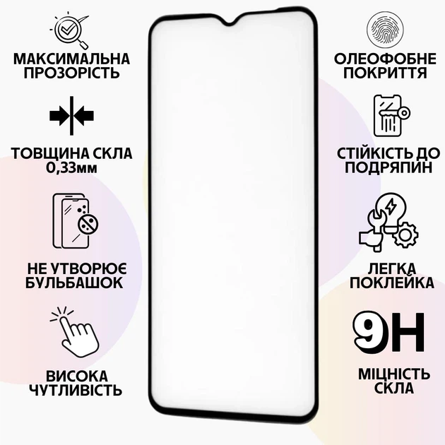 Защитное стекло для Oppo A58 глянцевое олеофобное покрытие стекло на телефон для модели оппо а58 - изображение 2