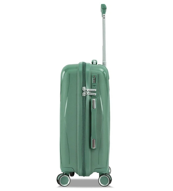 Чемодан пластиковый MADISSON 51103 малый 55 см зеленый Mp00194 - Фото 3 Чемодан пластиковый MADISSON 51103 малый 55 см зеленый Mp00194 - изображение 3