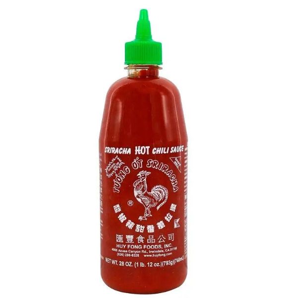 Соус Ширачи Sriracha гострий чілі для страв вегетаріанський натуральний соус 740 мл зелена кришка Jasny - зображення 2