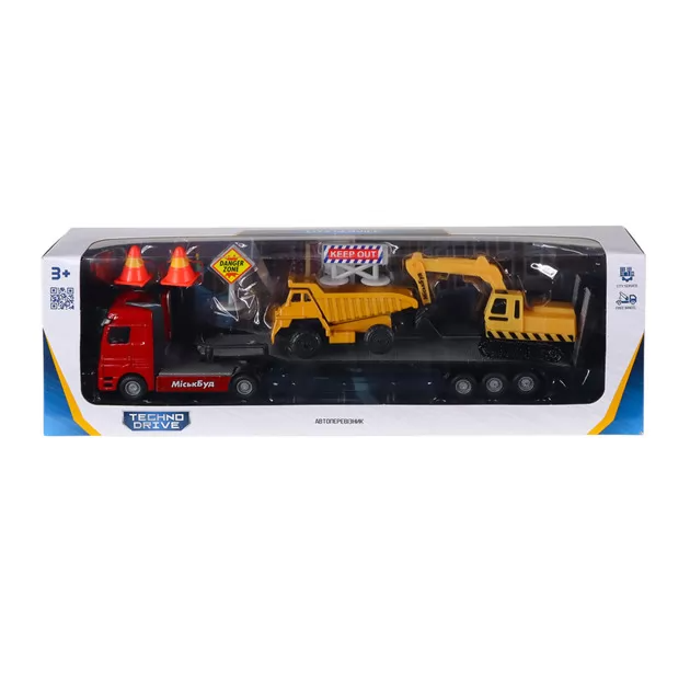 Ігровий набір Автоперевізник TechnoDrive 541757.270 Різнокольоровий shop (8713219578919) - зображення 2