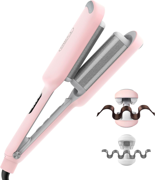 Плойка для волос TYMO Rovy wave curling Iron Инструмент для завивки волос для глубокого завивки, ионная плойка Beach Waves - Фото 2 Плойка для волос TYMO Rovy wave curling Iron Инструмент для завивки волос для глубокого завивки, ионная плойка Beach Waves - изображение 2