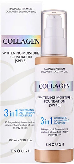 Тональний крем Enough Collagen Whitening Moisture Foundation 3 в 1 SPF 15 тон 13 освітлюючий 100 мл (8809474497062) - зображення 1