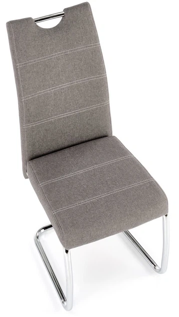 Krzesło do kuchni i salonu Halmar K349 na płozach Popielate (5905248118577) - obraz 7