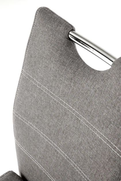 Krzesło do kuchni i salonu Halmar K349 na płozach Popielate (5905248118577) - obraz 8