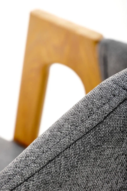 Стілець для кухні та вітальні Halmar K344 з підлокітниками Сірий (5905248118522) - зображення 11