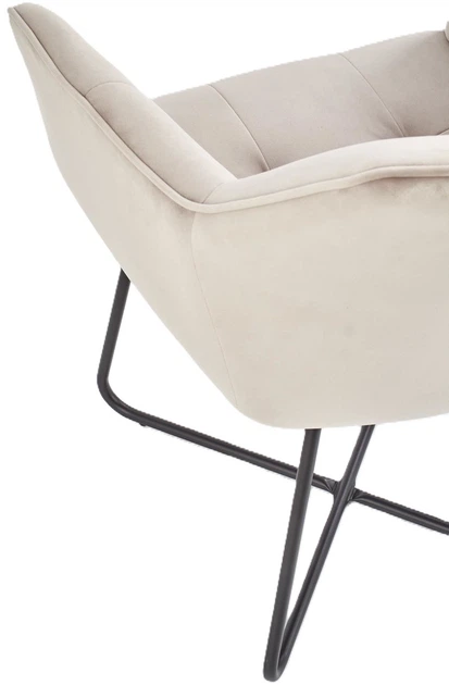 Стілець для кухні та вітальні Halmar K377 на полозках Бежевий (5905248118911) - зображення 9