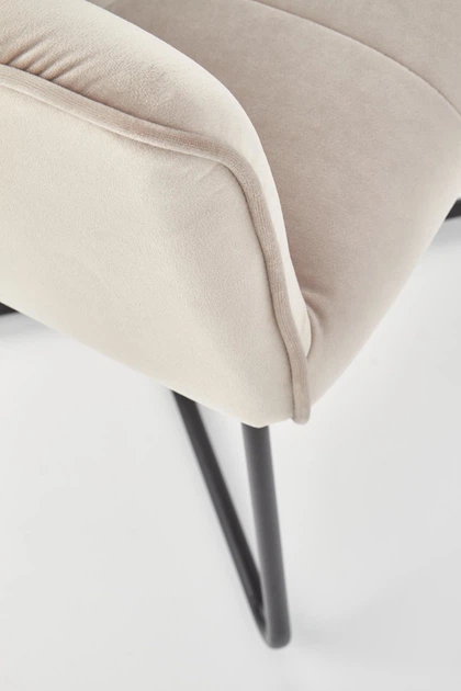 Стілець для кухні та вітальні Halmar K377 на полозках Бежевий (5905248118911) - зображення 11