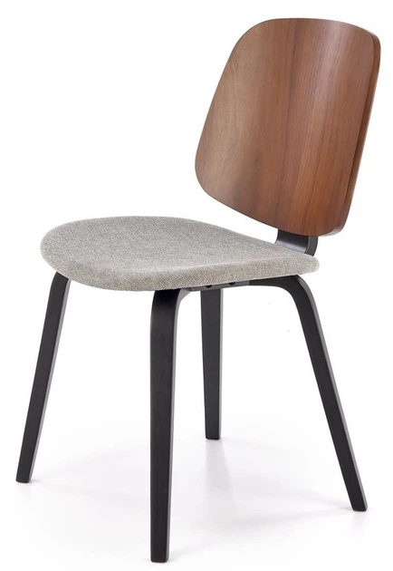 Стілець для кухні та вітальні Halmar K563 Попелястий/Ореховий (5905248133020) - зображення 6