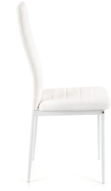 Стілець для кухні та вітальні Halmar K70 з екошкіри Білий (5905248121324) - зображення 4