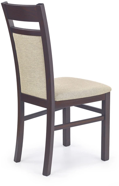 Krzesło do kuchni i salonu Halmar Gepard 2 Beżowe/Ciemny orzech (5905248122000) - obraz 2