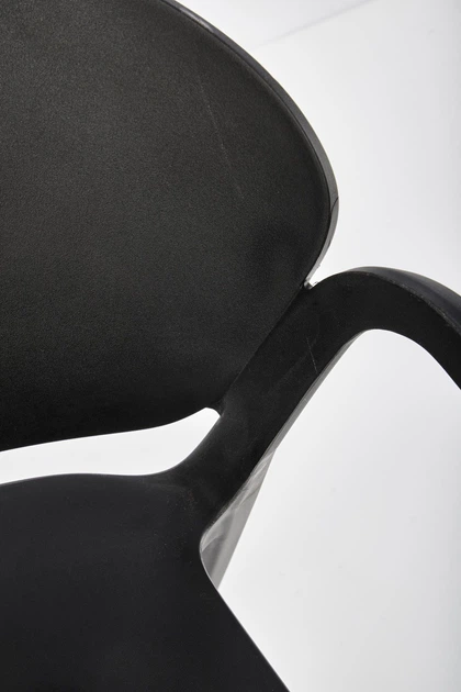 Krzesło do kuchni Halmar K491 plastikowe z podłokietnikami Czarne (5905248125858) - obraz 15
