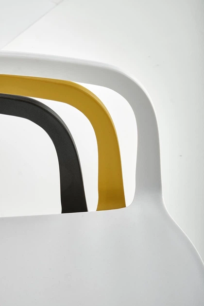 Стілець для кухні Halmar K491 пластиковий з підлокітниками Білий (5905248125841) - зображення 20