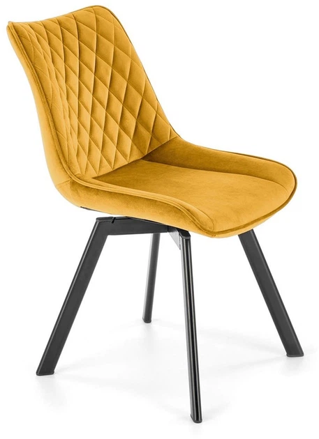 Krzesło do kuchni i salonu Halmar K520 obrotowe Musztardowe (5905248132009) - obraz 9