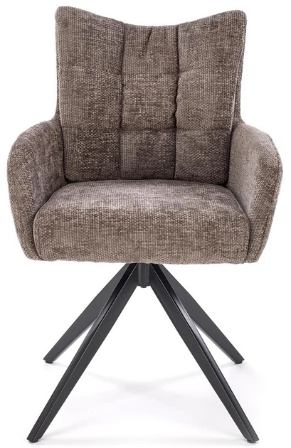 Krzesło do kuchni i salonu Halmar K540 obrotowe Popielate (5905248132467) - obraz 9