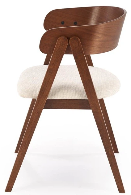 Стілець для кухні та вітальні Halmar K562 Світло-бежевий/Ореховий (5905248133013) - зображення 6