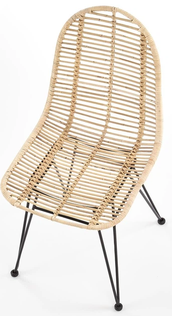 Krzesło do kuchni i salonu Halmar K337 z rattanu Naturalne (5905248118485) - obraz 7